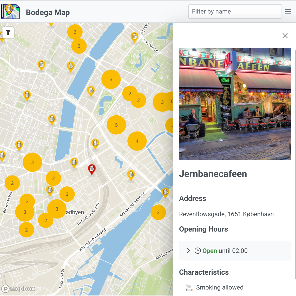 Bodega Map